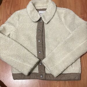 Madewell Sherpa button up coat 🧥